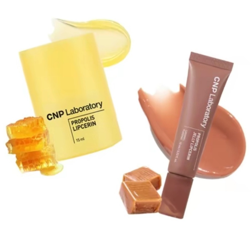 CNP Laboratory Propolis Lipcerin & Jelly Lipcerin Caramel Pudding Due K-Beauty